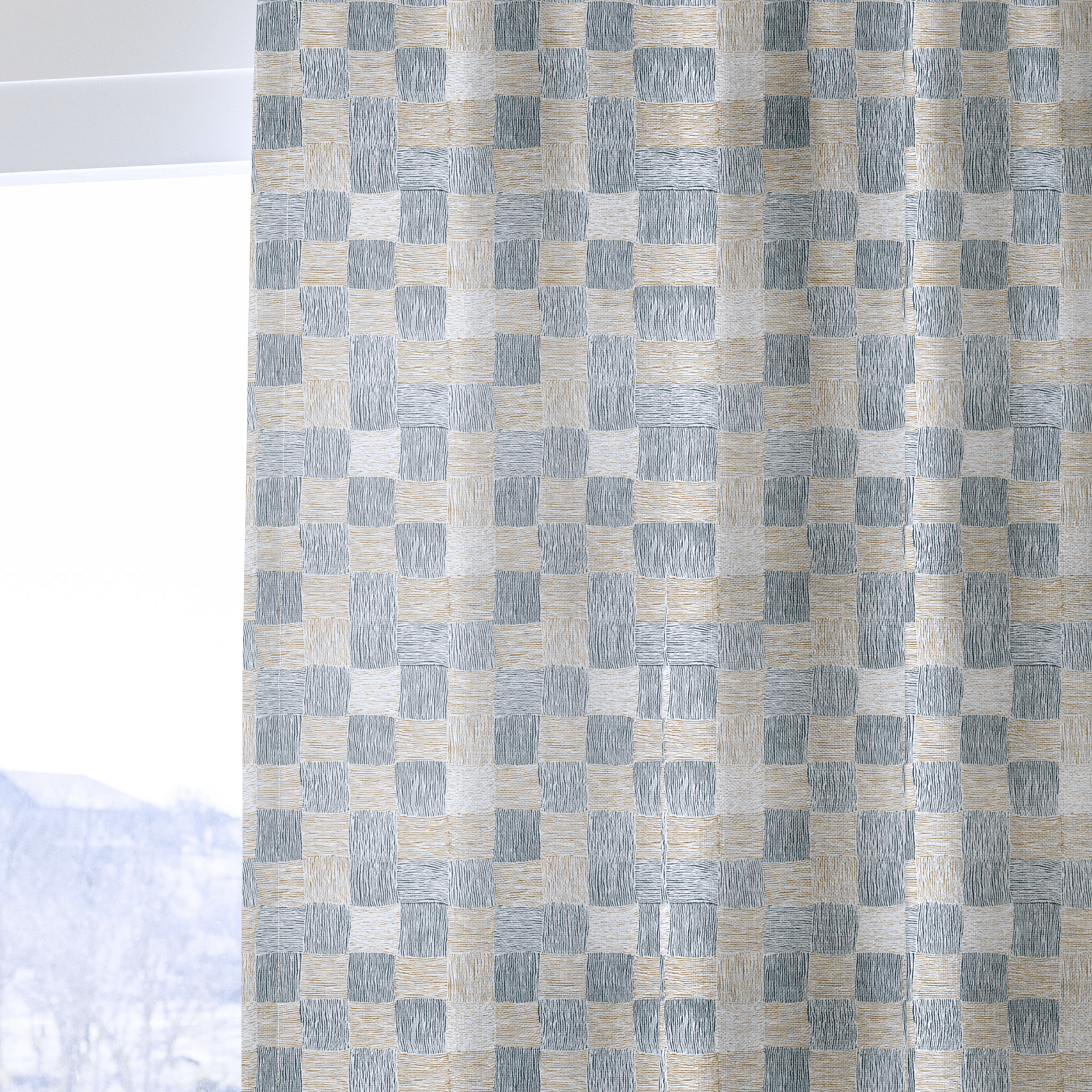 Lucan Check - Curtain Panel - The Drapery