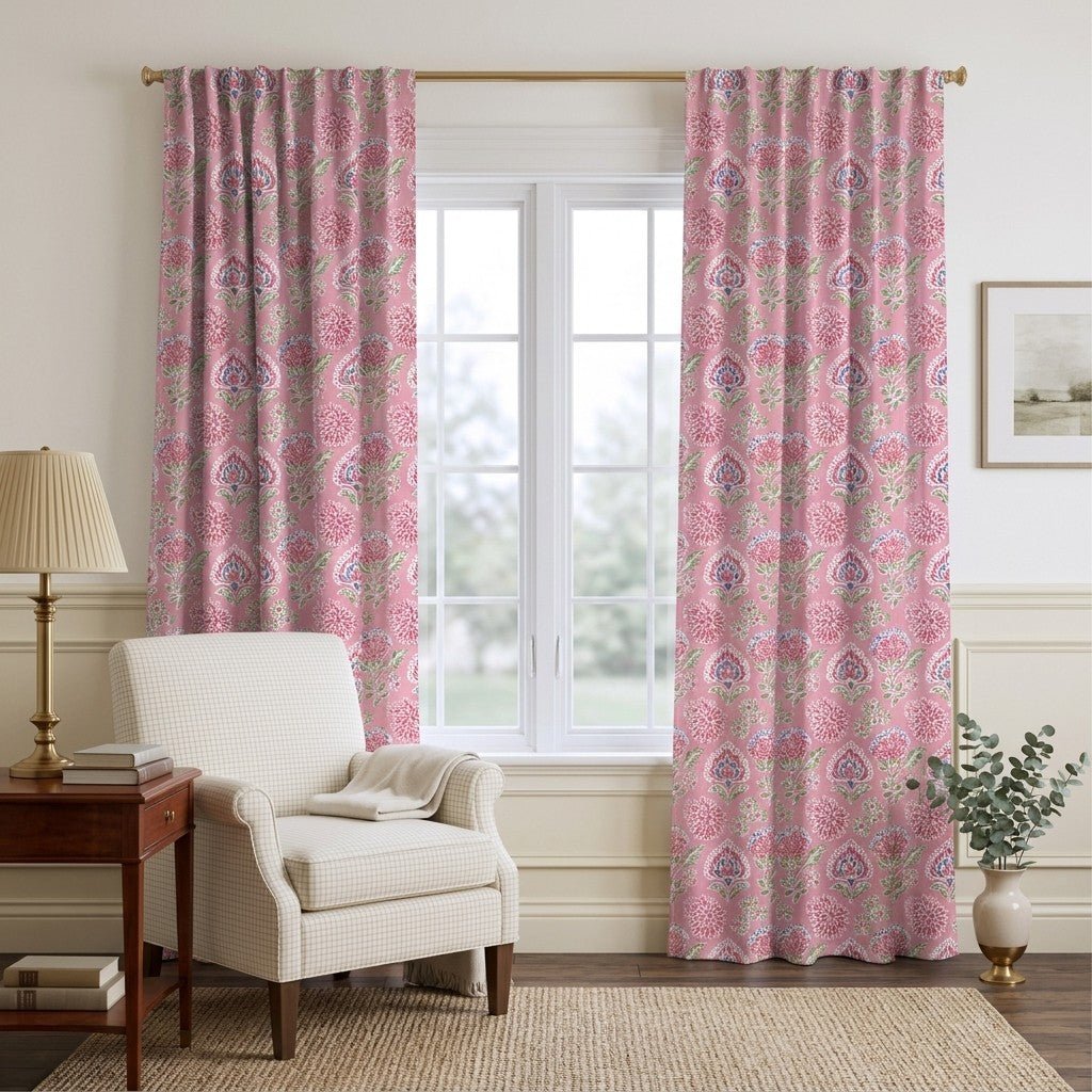Lucasta Blossom - Curtain Panel - The Drapery