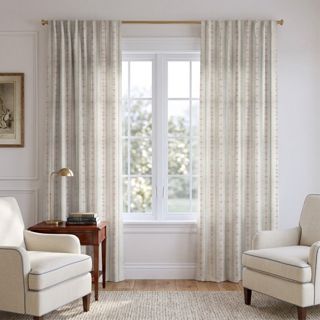 Lucasta Bow - Curtain Panel - The Drapery