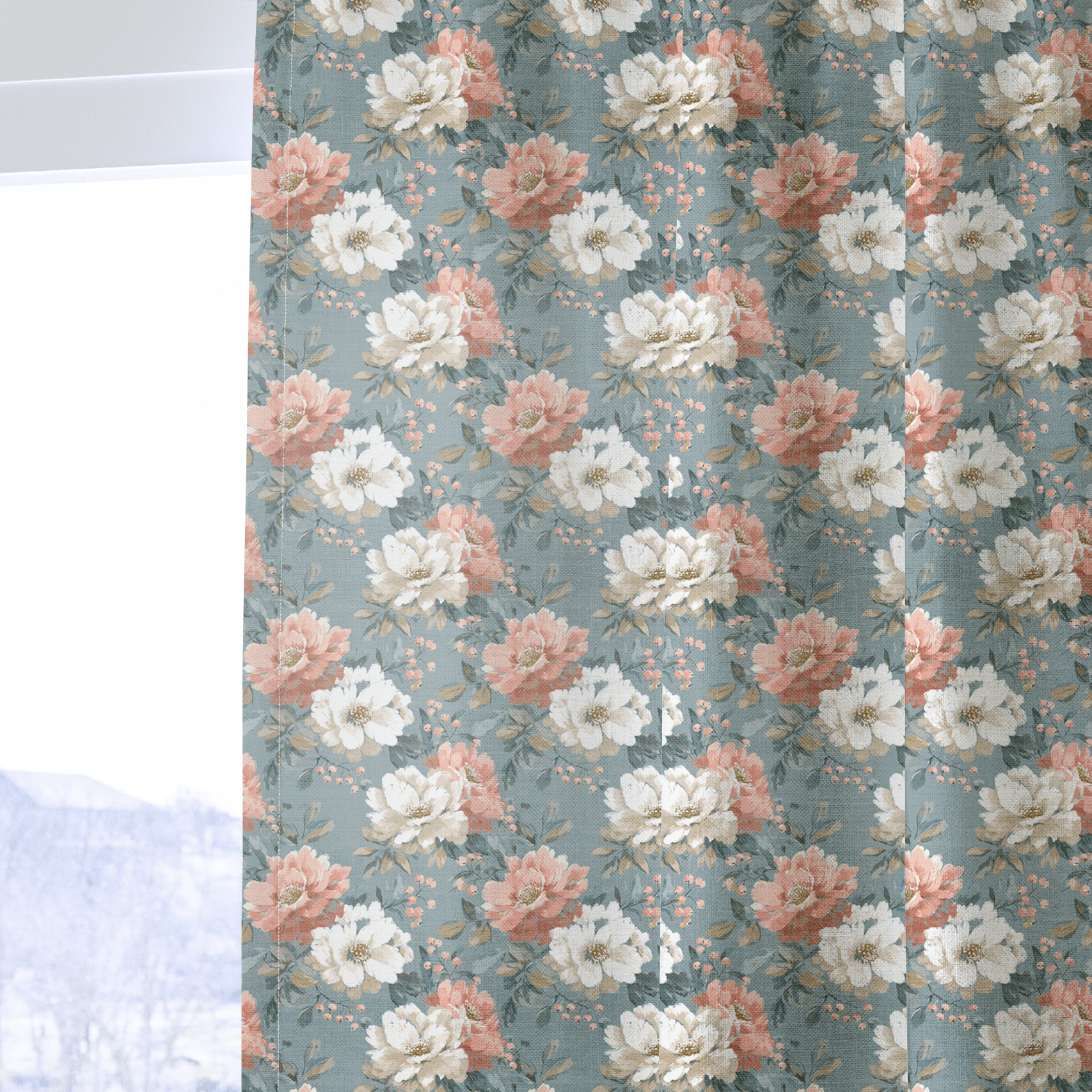 Lucetta Blossoms - Curtain Panel - The Drapery