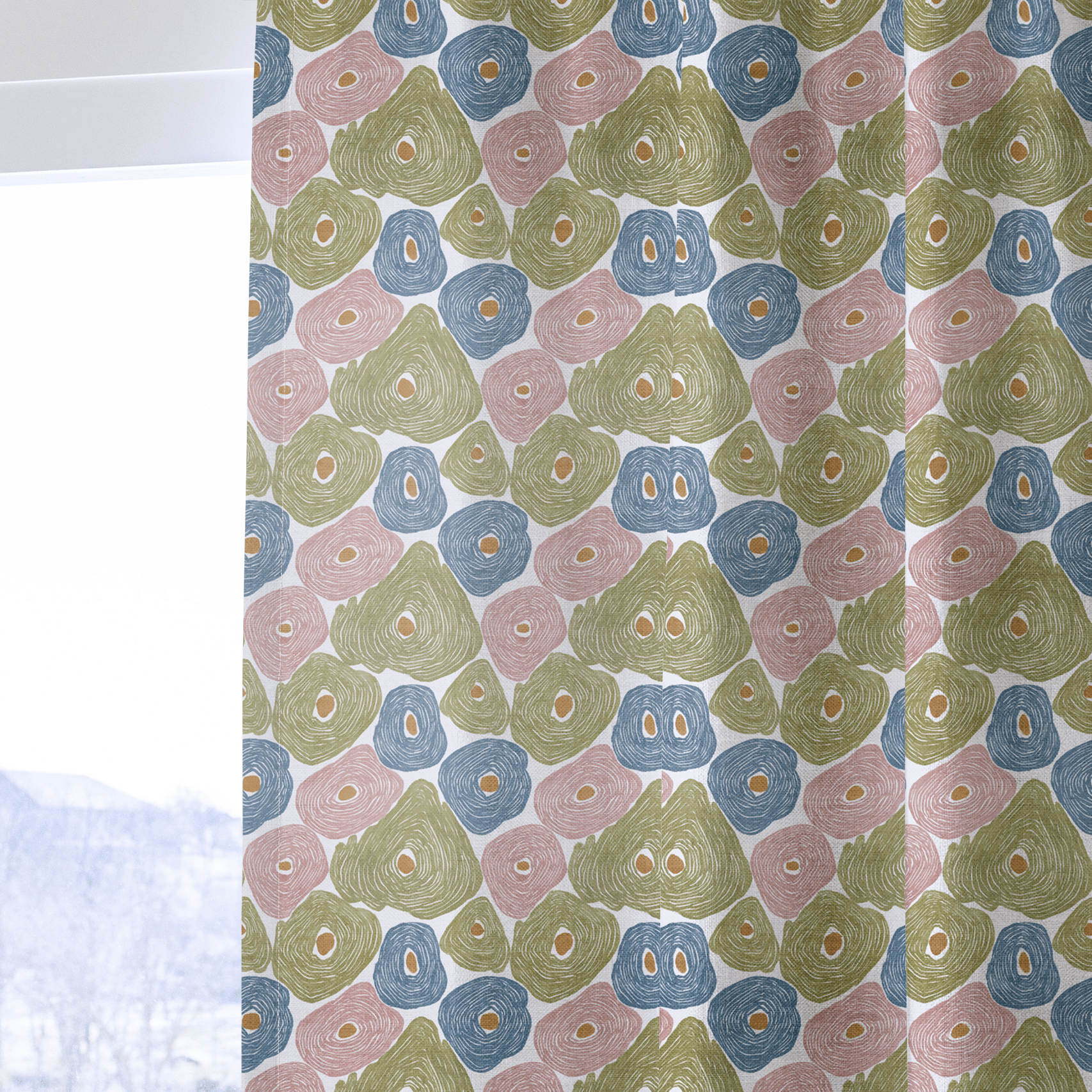 Lucia Blooms - Curtain Panel - The Drapery