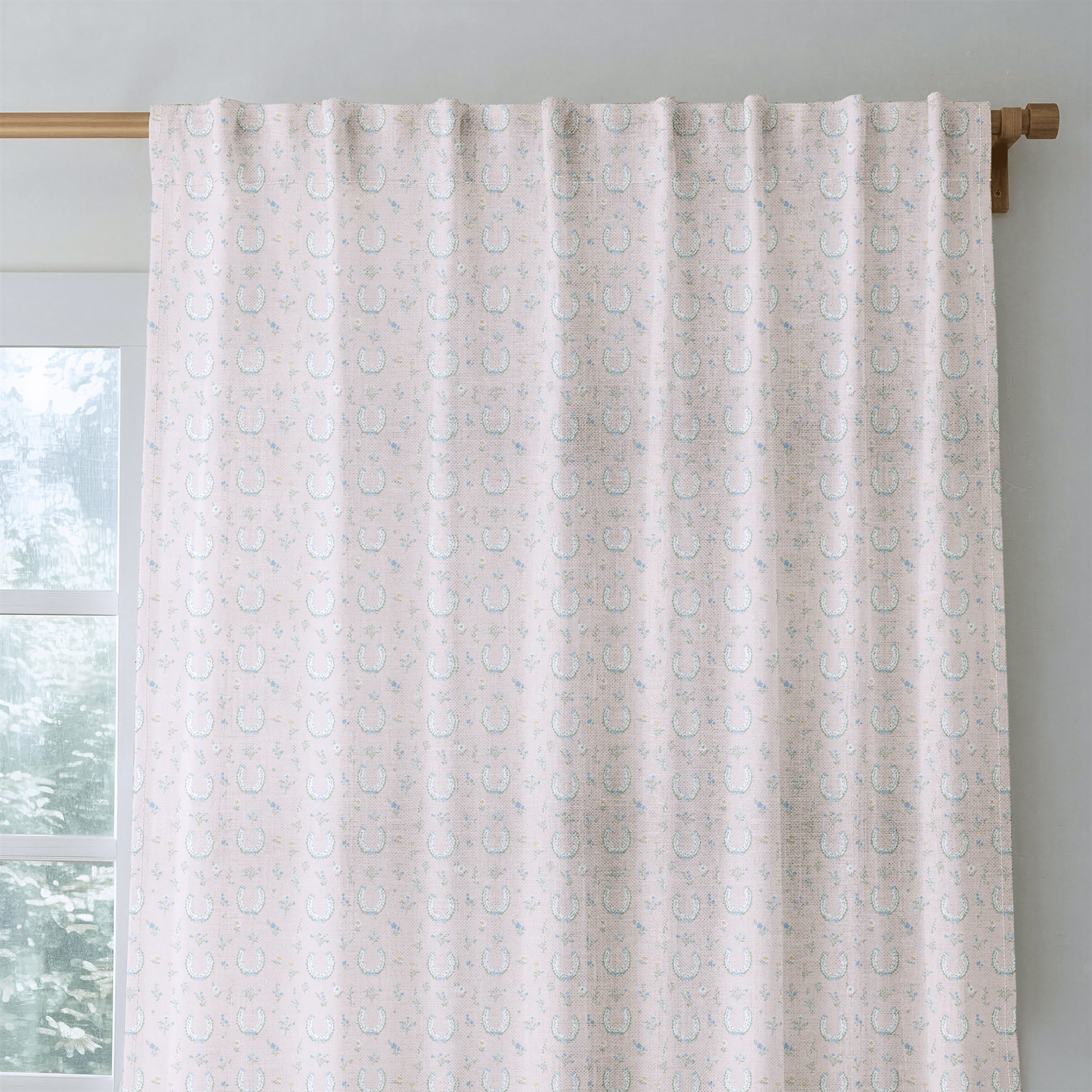 Lucky Horseshoes - Curtain Panel - The Drapery
