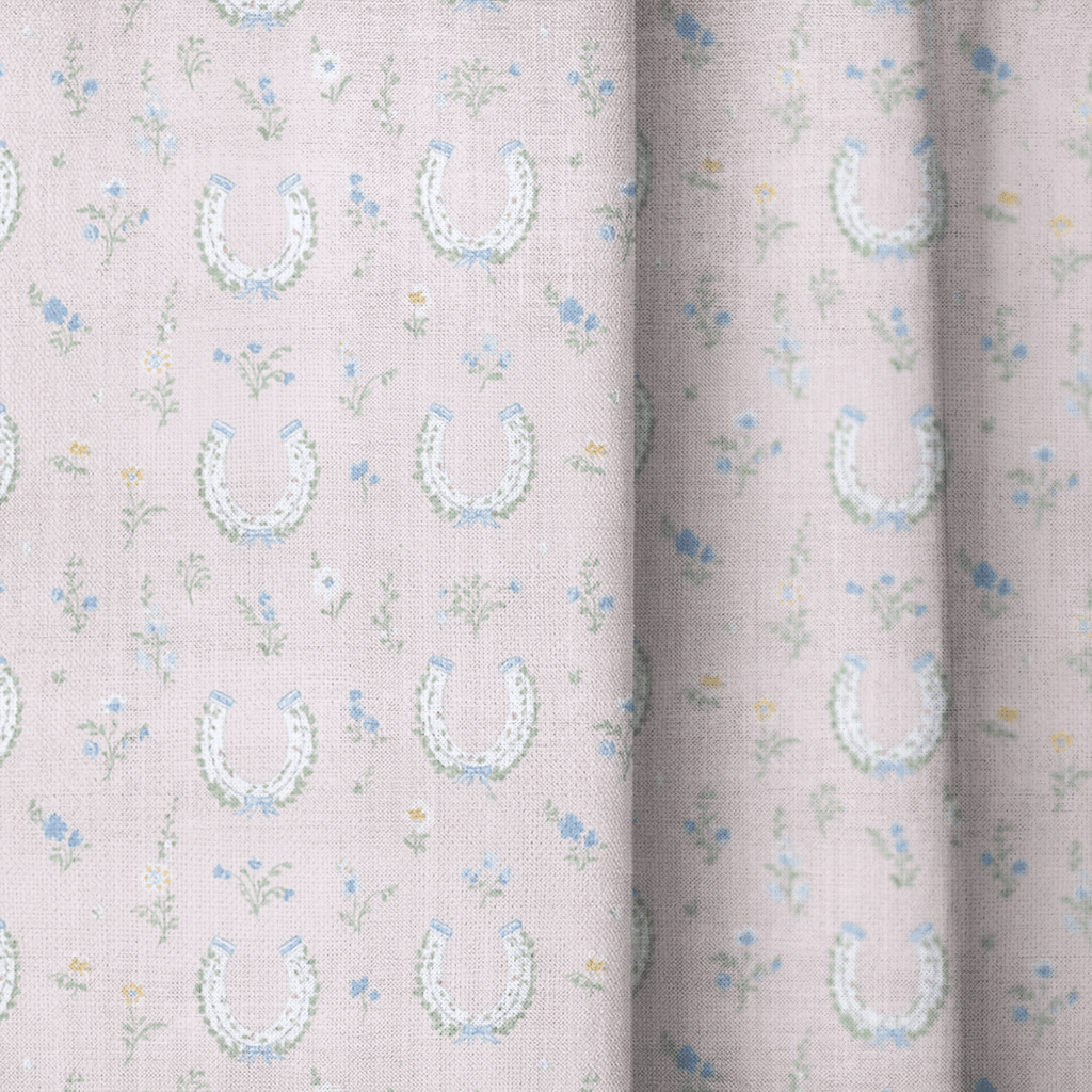 Lucky Horseshoes - Curtain Panel - The Drapery