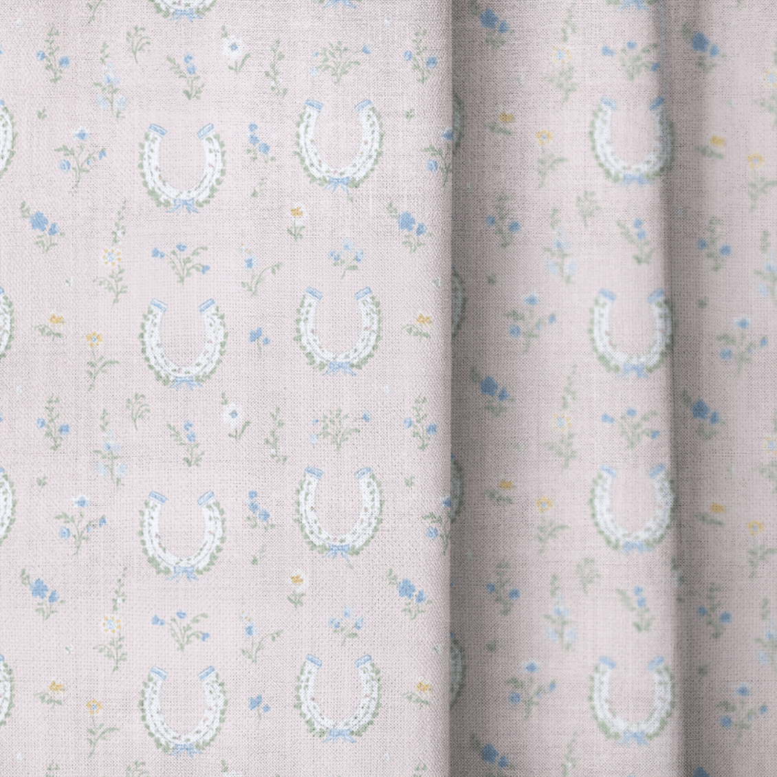Lucky Horseshoes - Curtain Panel - The Drapery