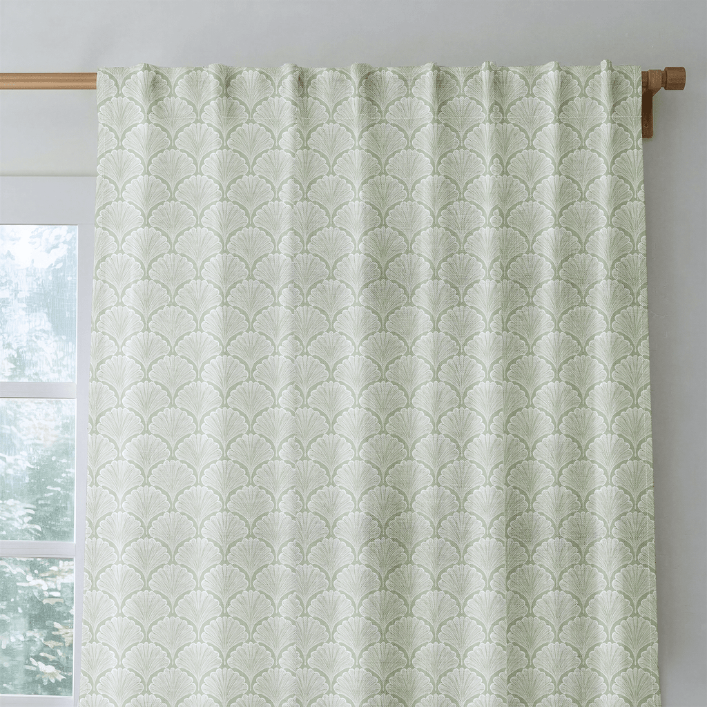 Lula Green - Curtain Panel - The Drapery