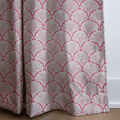 Lula Pink - Curtain Panel - The Drapery