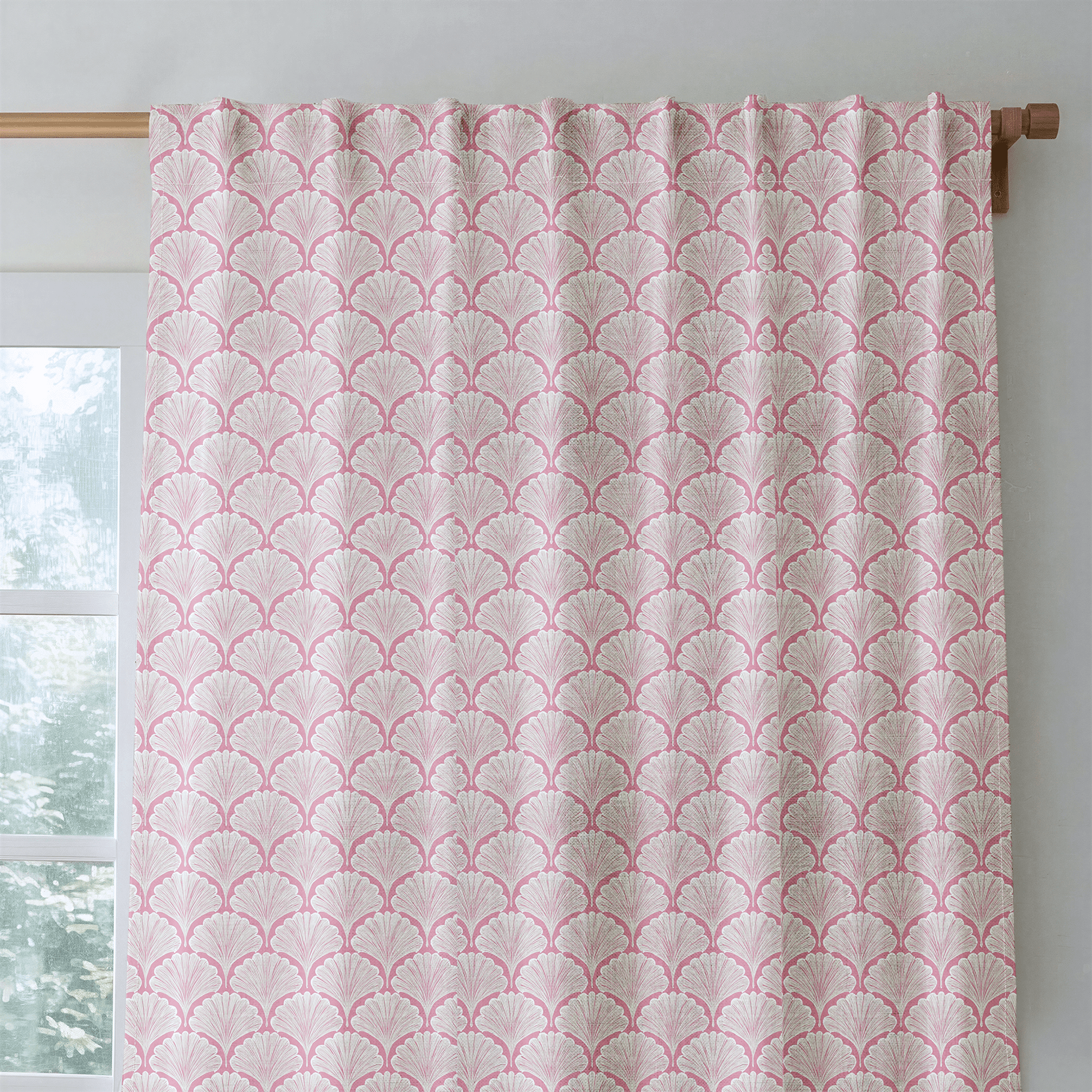 Lula Pink - Curtain Panel - The Drapery