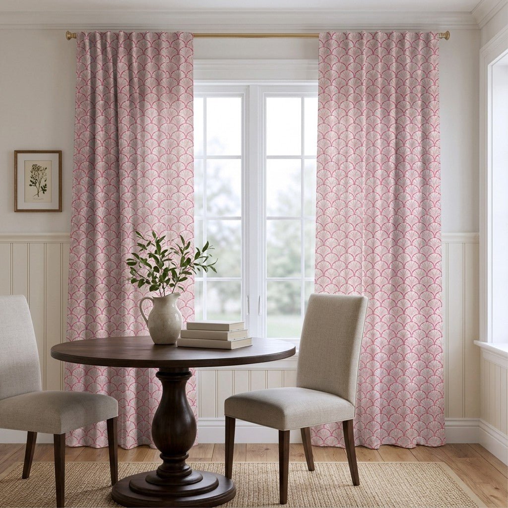 Lula Pink - Curtain Panel - The Drapery
