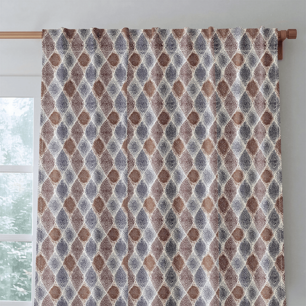 Luna Diamonds - Curtain Panel - The Drapery