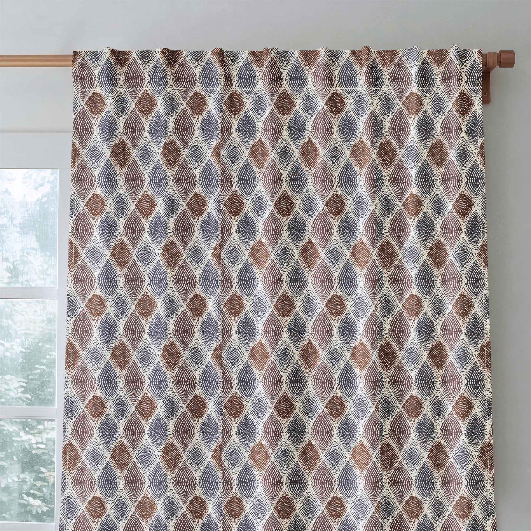 Luna Diamonds - Curtain Panel - The Drapery