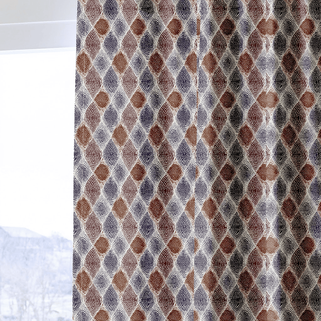 Luna Diamonds - Curtain Panel - The Drapery