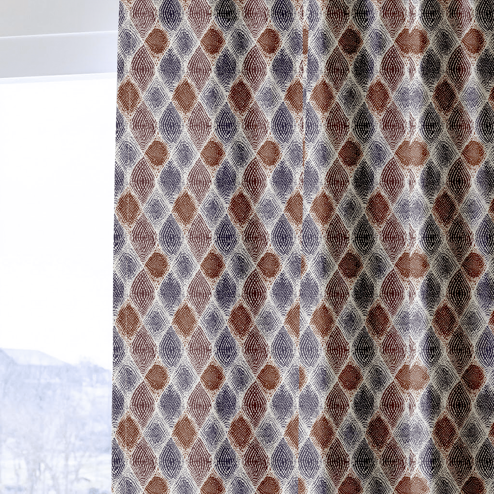 Luna Diamonds - Curtain Panel - The Drapery