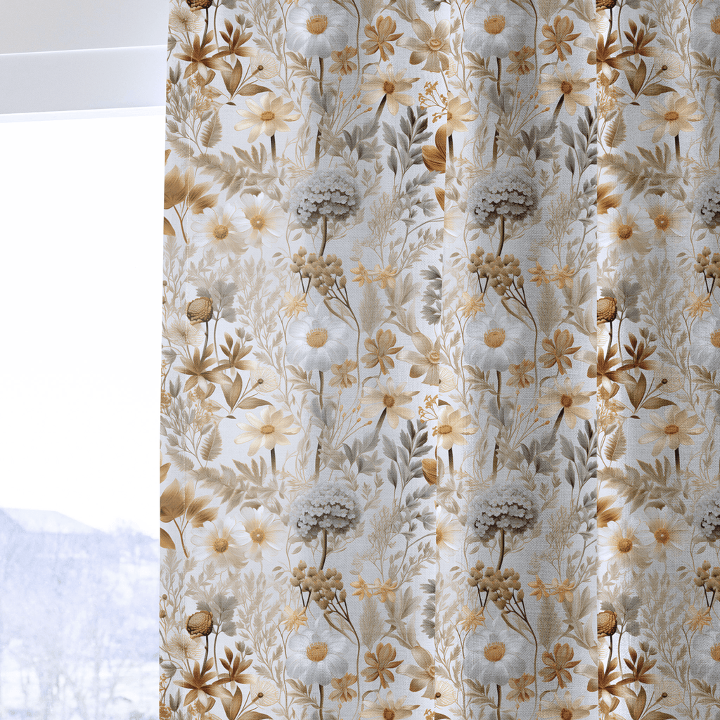 Luna Floral - Curtain Panel - The Drapery