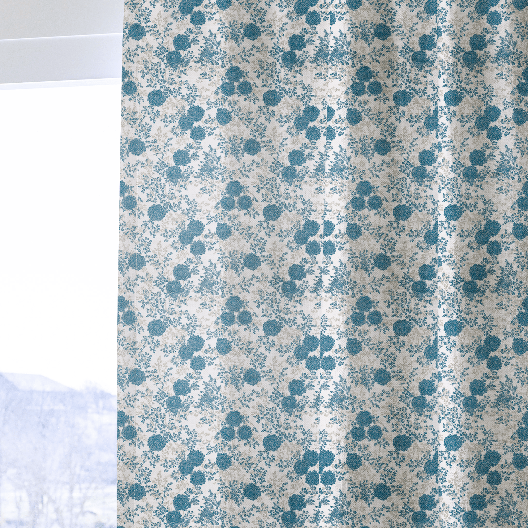 Lunabelle Floral - Curtain Panel - The Drapery
