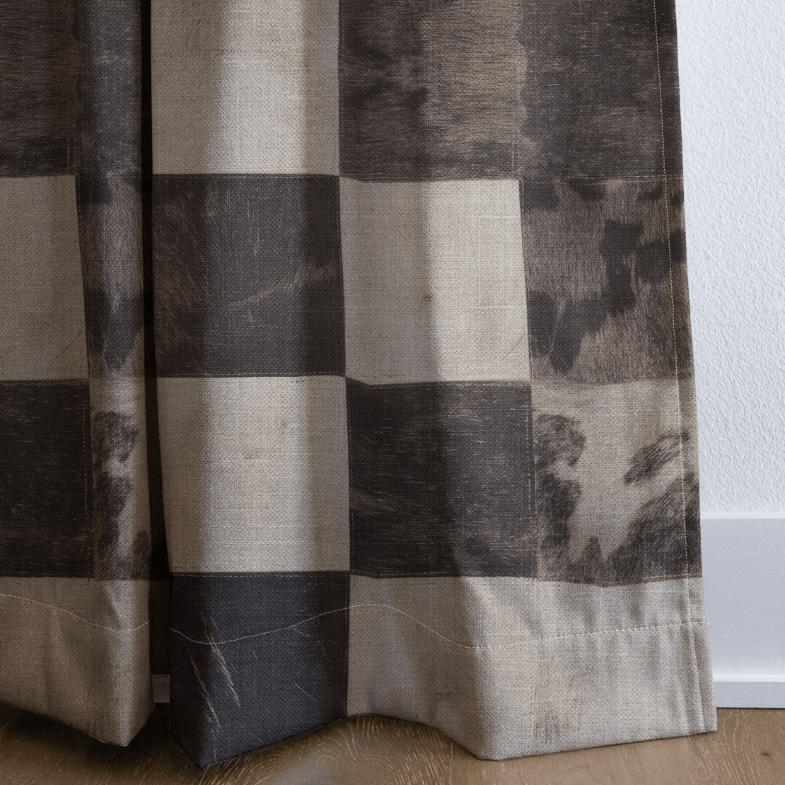 Lyle Cowhide - Curtain Panel - The Drapery