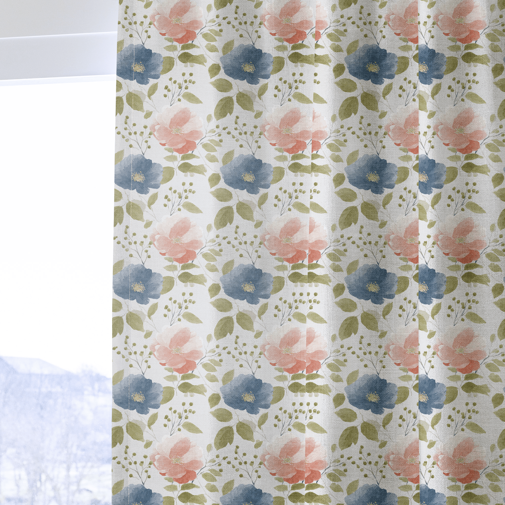Lysara Blooms - Curtain Panel - The Drapery