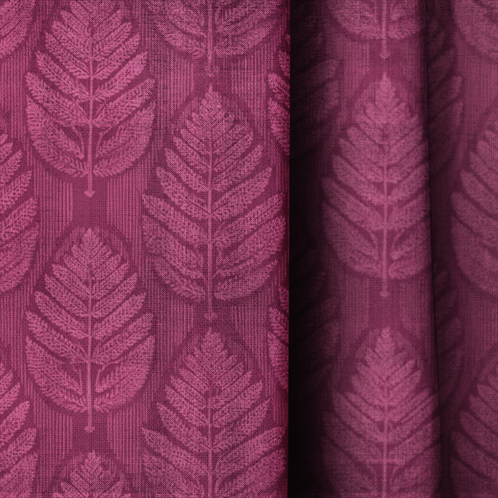 Magenta Forest - Curtain Panel - The Drapery