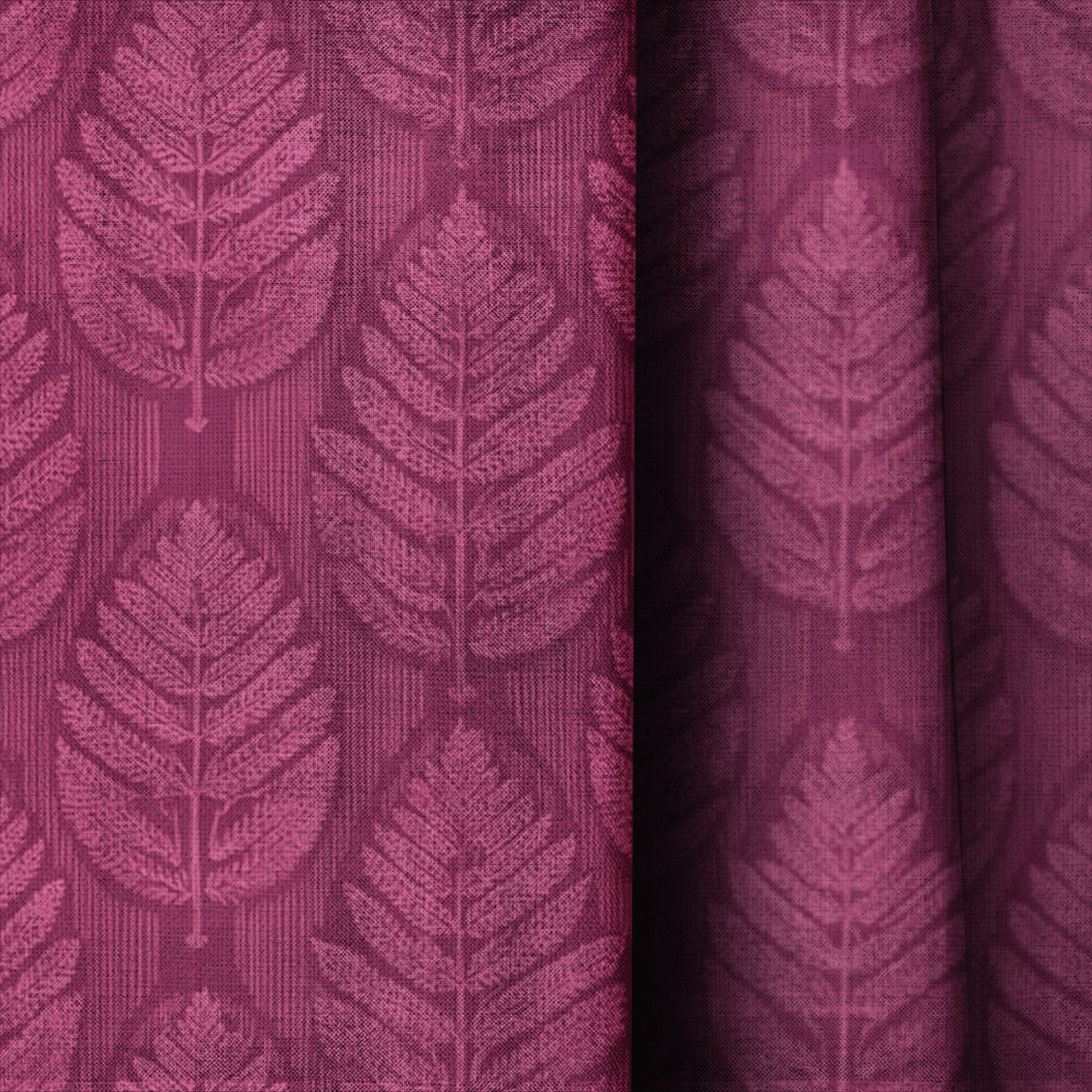 Magenta Forest - Curtain Panel - The Drapery