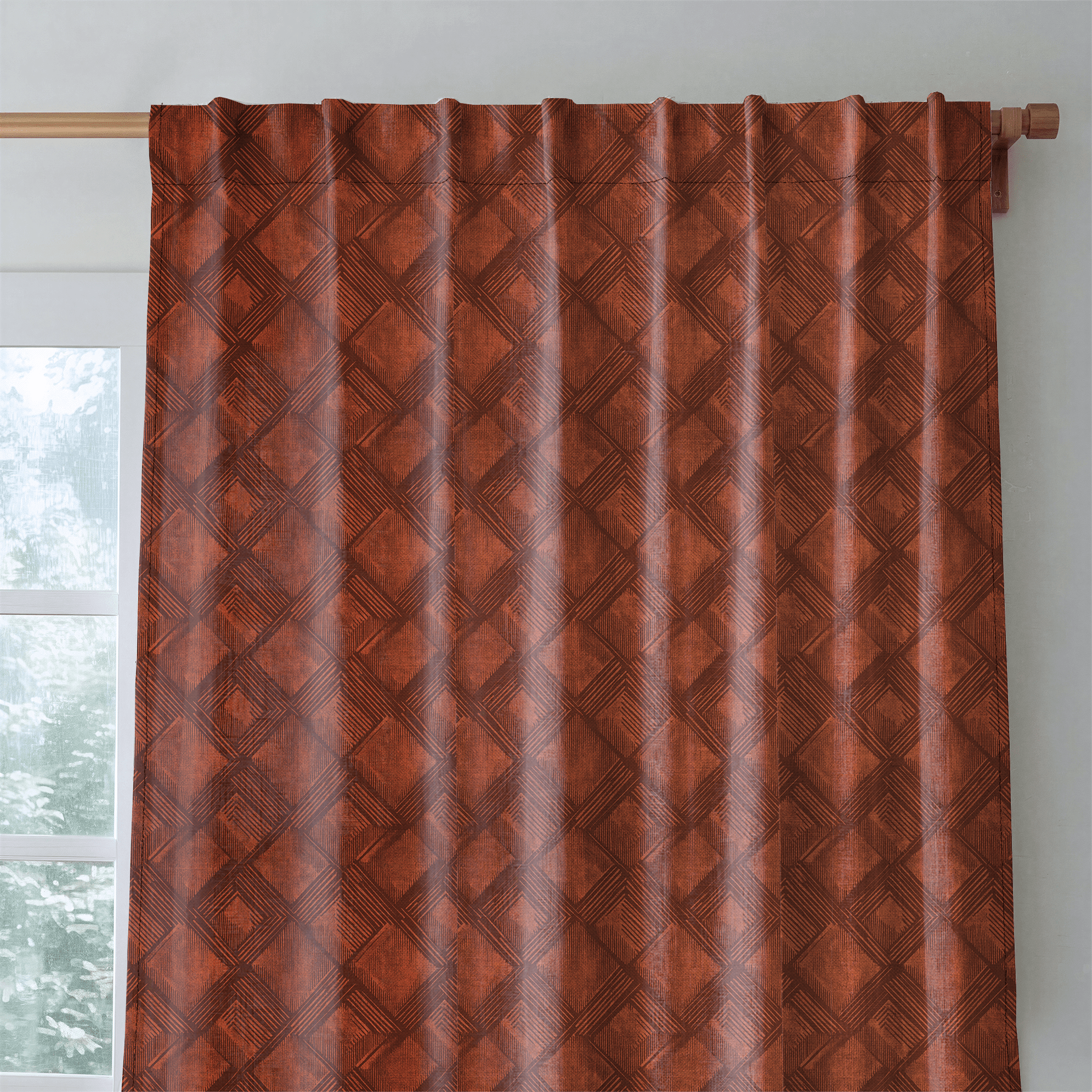 Maple Rust - Curtain Panel - The Drapery