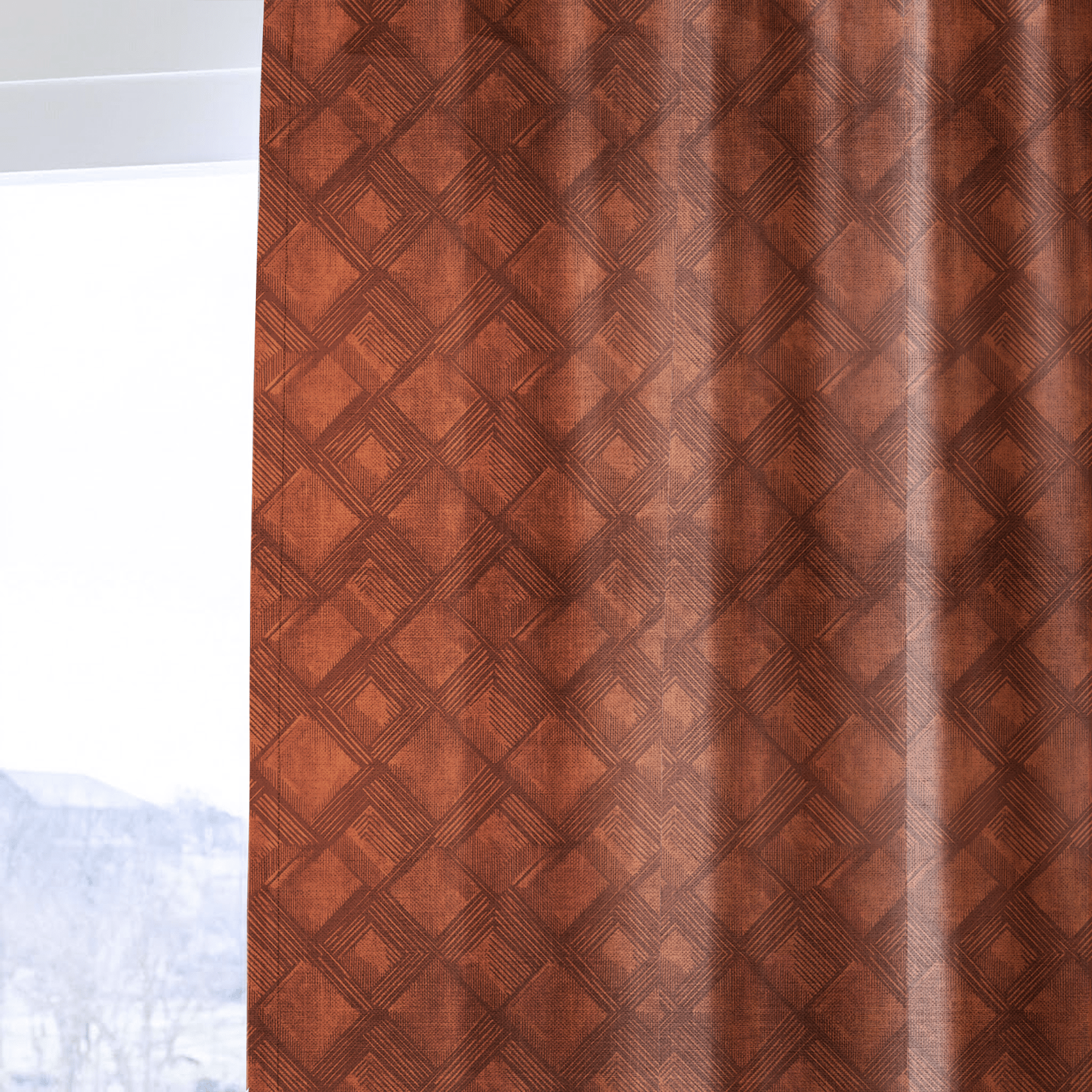 Maple Rust - Curtain Panel - The Drapery