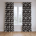 Marble Chevron - Curtain Panel - The Drapery