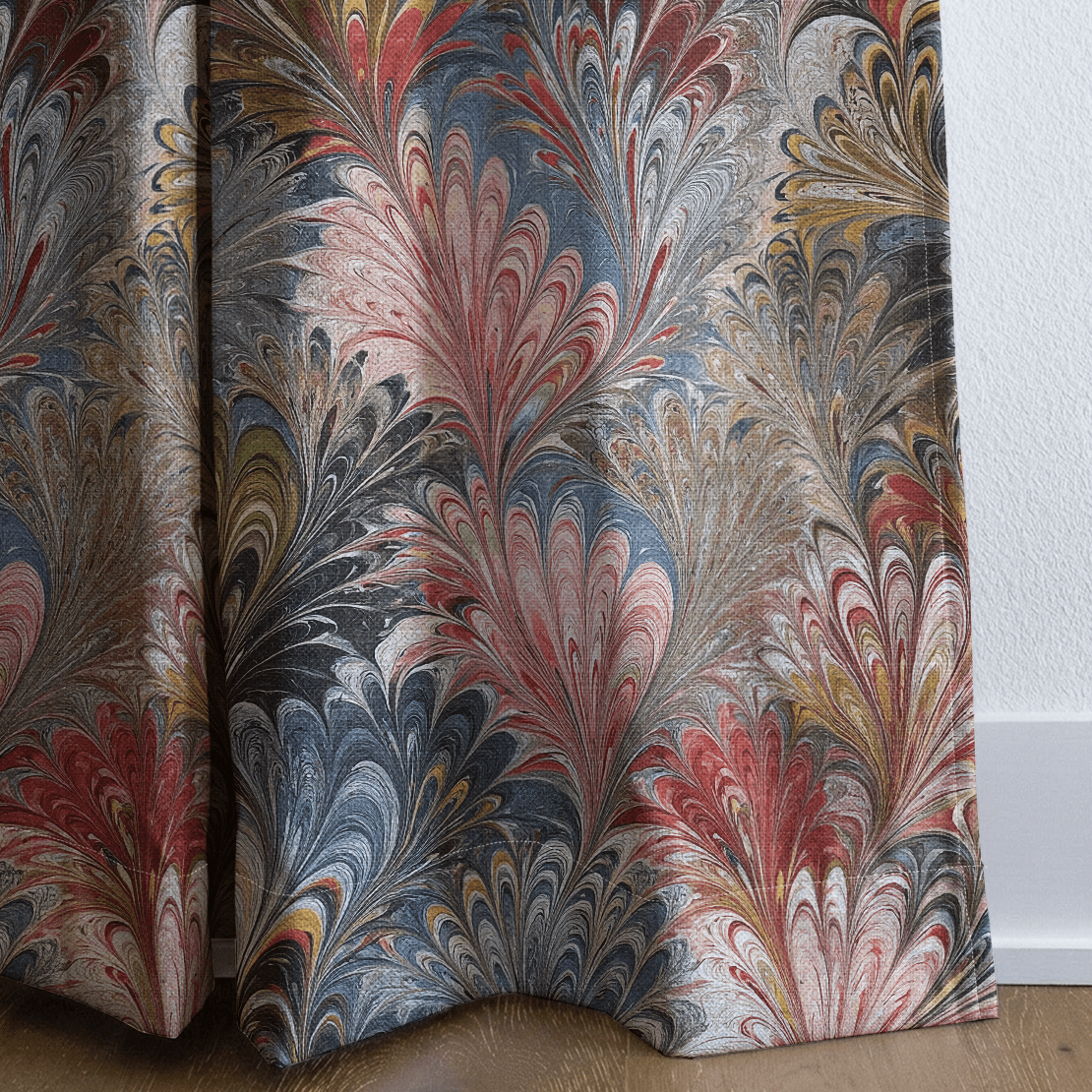 Marble Mania - Curtain Panel - The Drapery