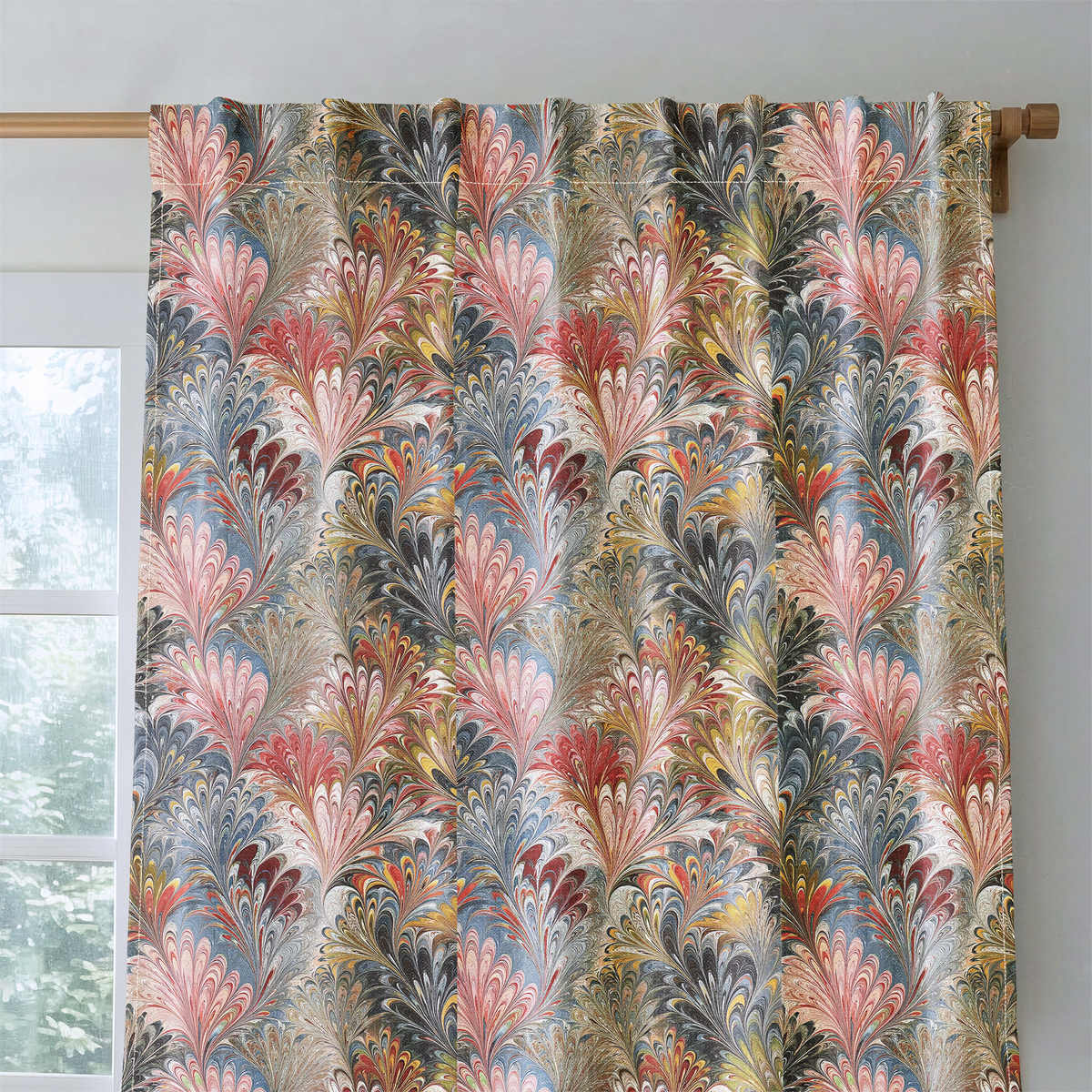 Marble Mania - Curtain Panel - The Drapery