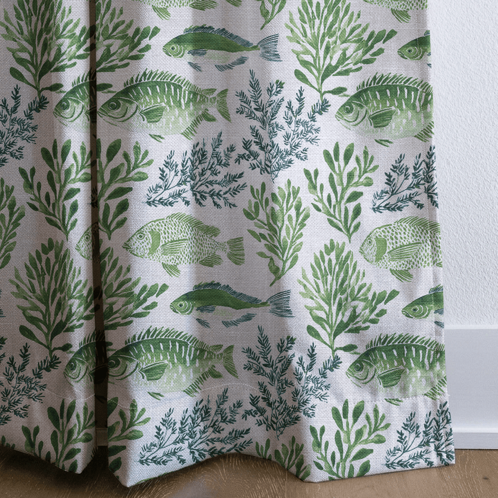 Marcellier Fish - Curtain Panel - The Drapery