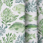 Marcellier Fish - Curtain Panel - The Drapery