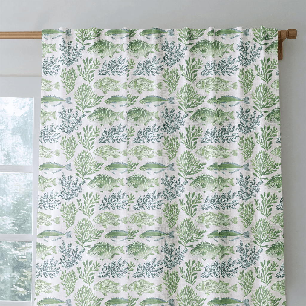 Marcellier Fish - Curtain Panel - The Drapery