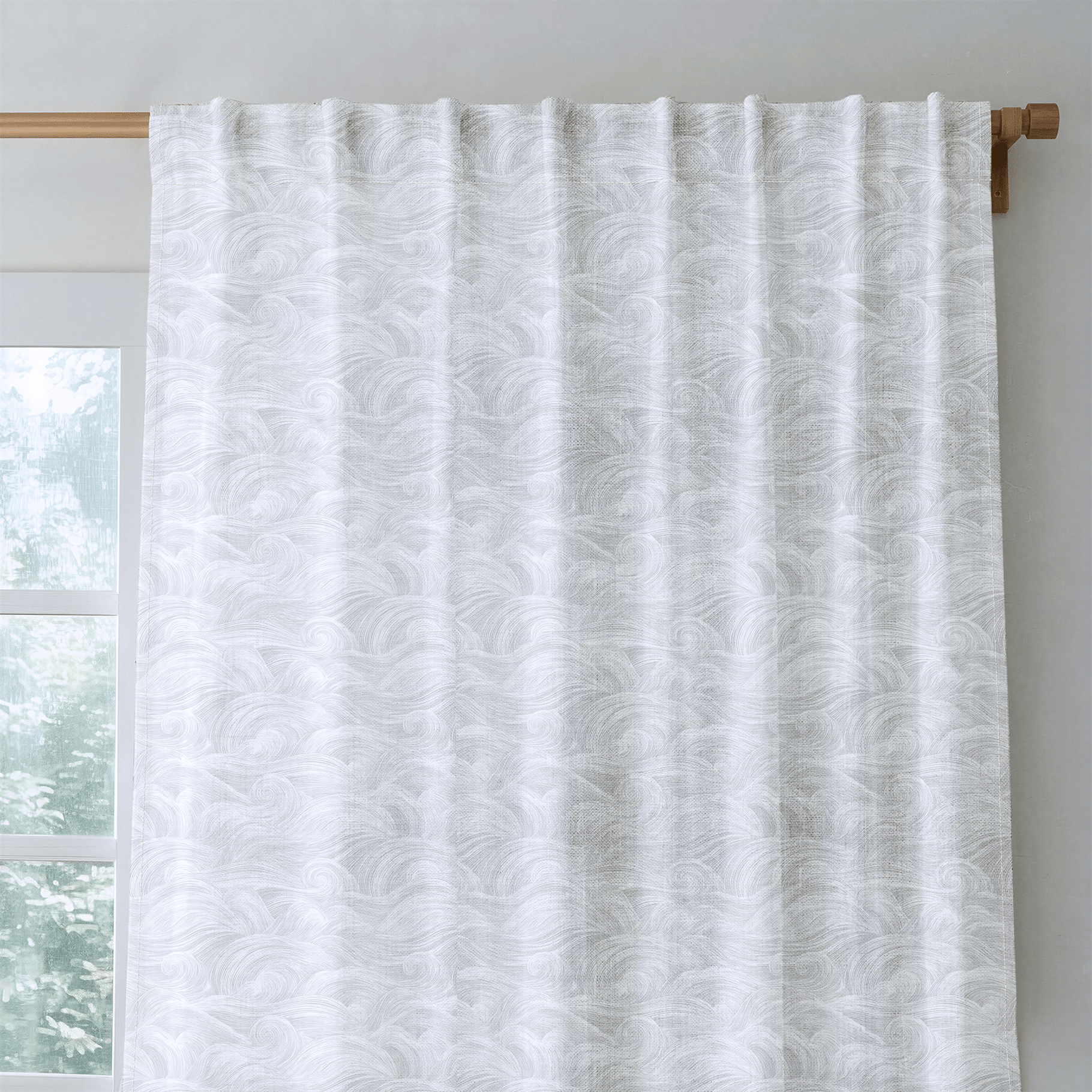 Marcelline Waves - Curtain Panel - The Drapery