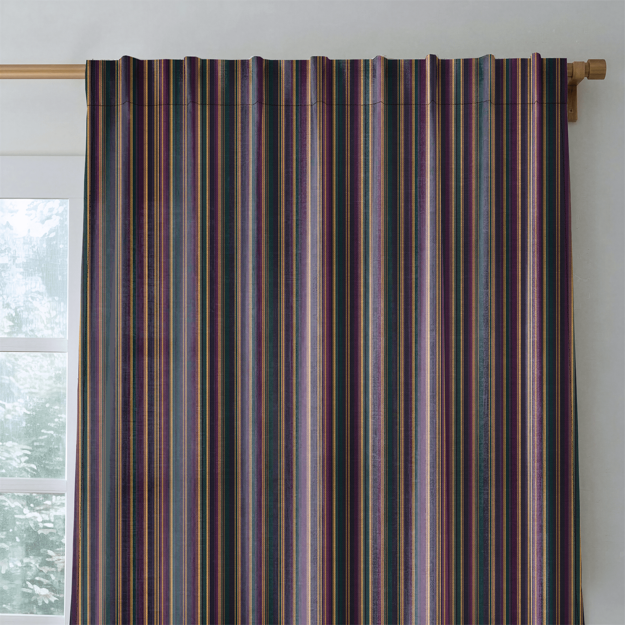 Mardi Stripes - Curtain Panel - The Drapery