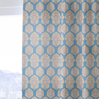 Maribel Blue - Curtain Panel - The Drapery