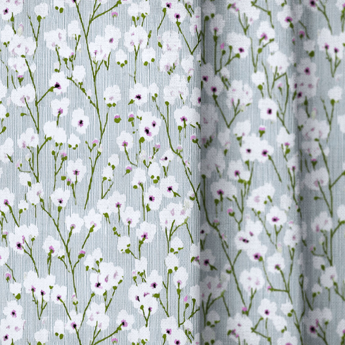 Marquette Blossoms - Curtain Panel - The Drapery