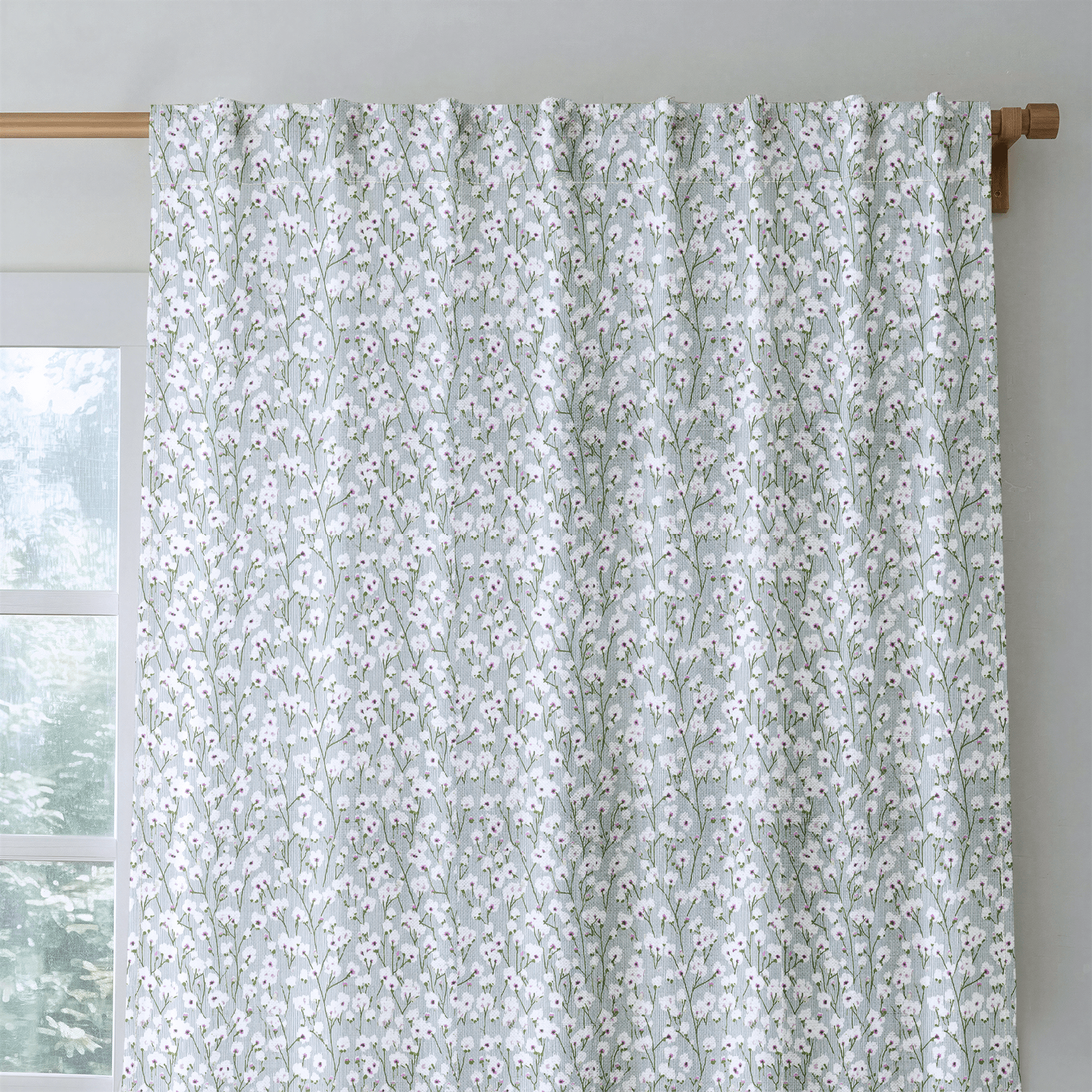 Marquette Blossoms - Curtain Panel - The Drapery