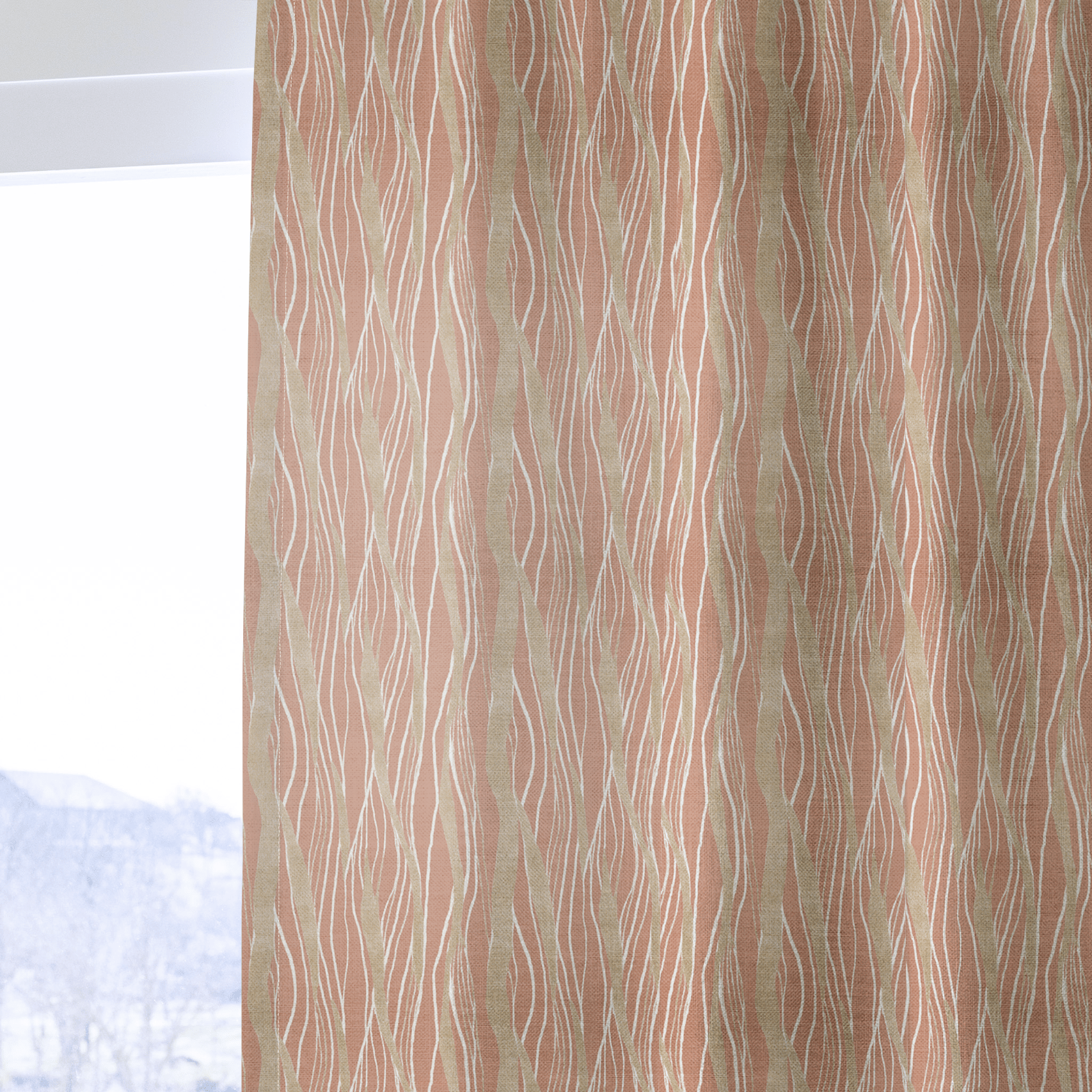 Matthias Waves - Curtain Panel - The Drapery