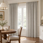 Mauve Sprig Stripe - Curtain Panel - The Drapery