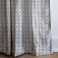 Mauve Sprig Stripe - Curtain Panel - The Drapery