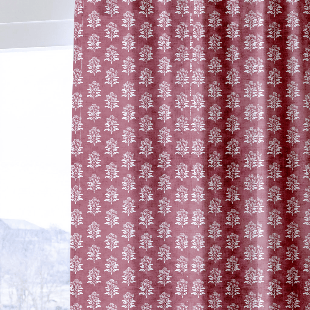 Mauve Trees - Curtain Panel - The Drapery