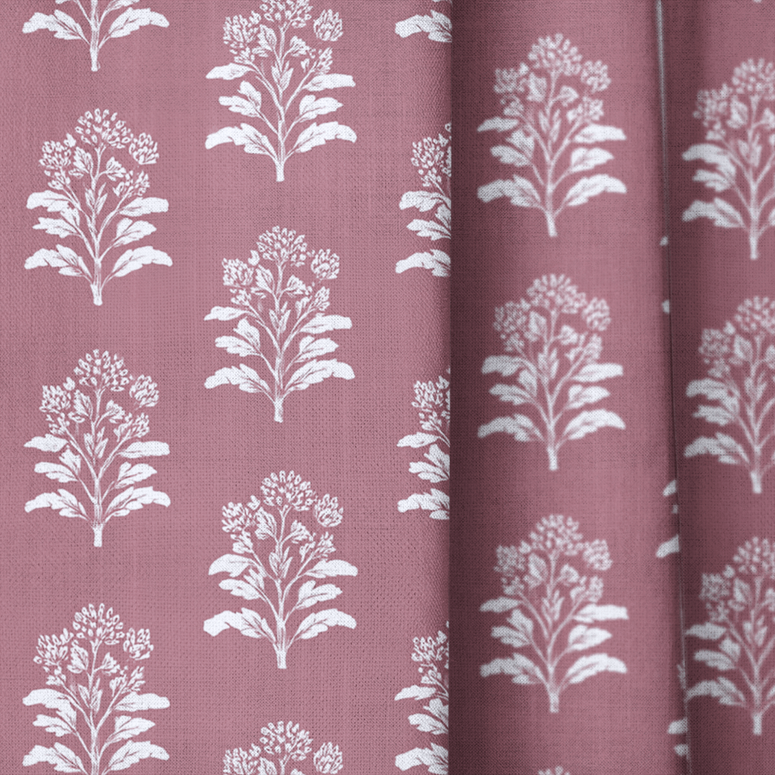 Mauve Trees - Curtain Panel - The Drapery