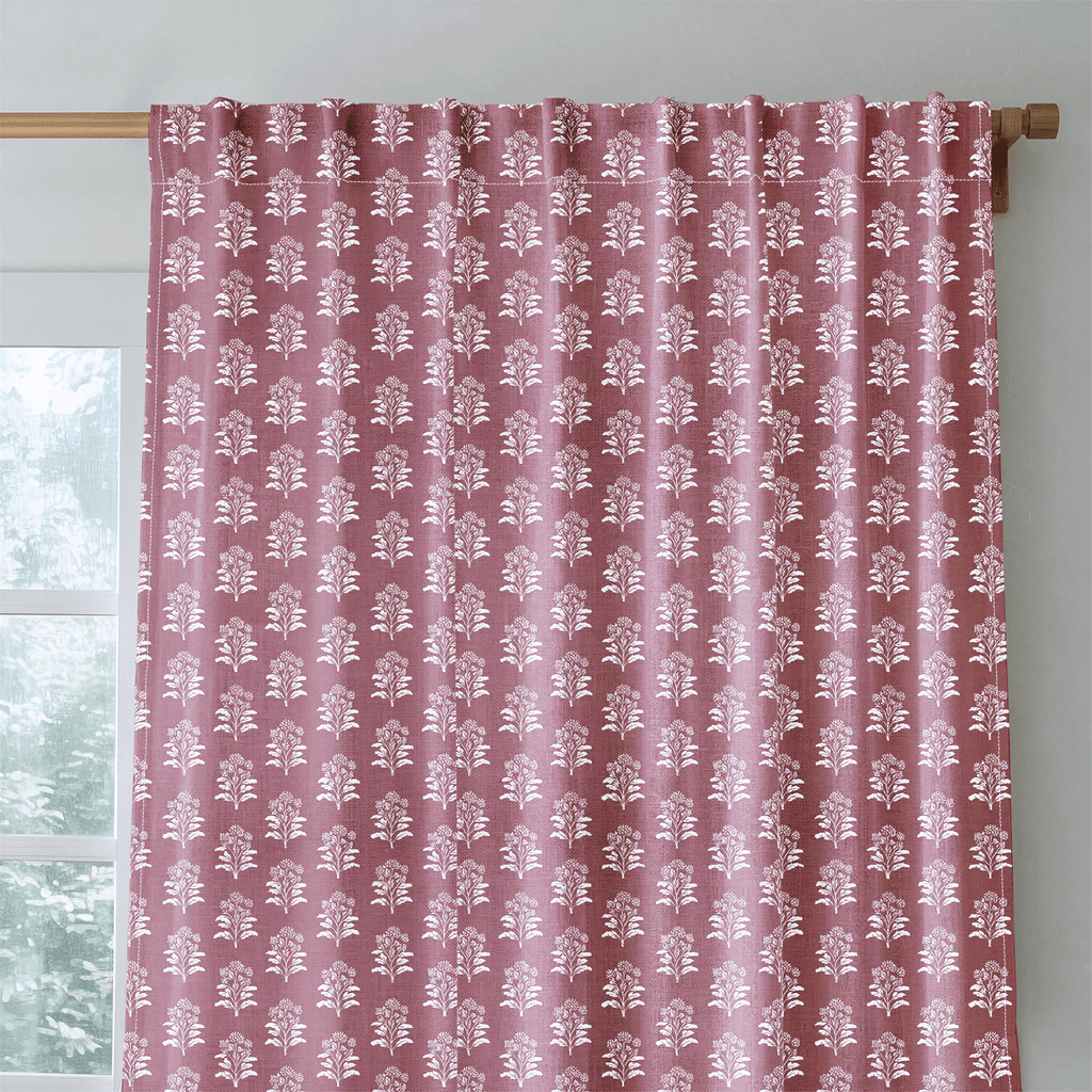 Mauve Trees - Curtain Panel - The Drapery