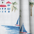 Meet You in Amalfi - Curtain Panel - The Drapery