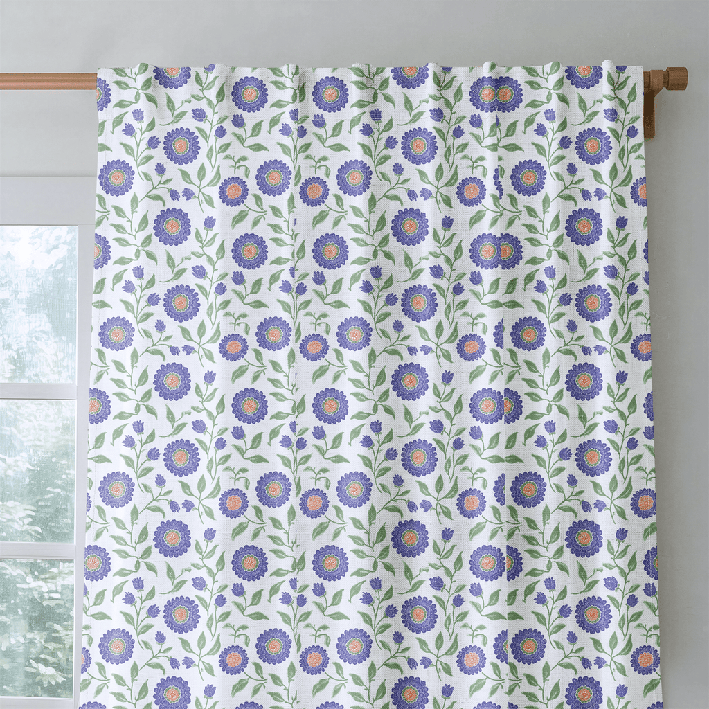 Mercer Blooms - Curtain Panel - The Drapery