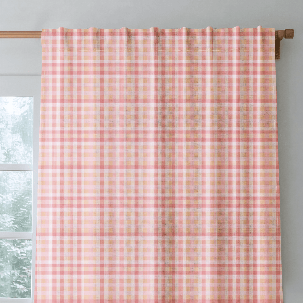 Mermaid Gingham - Curtain Panel - The Drapery