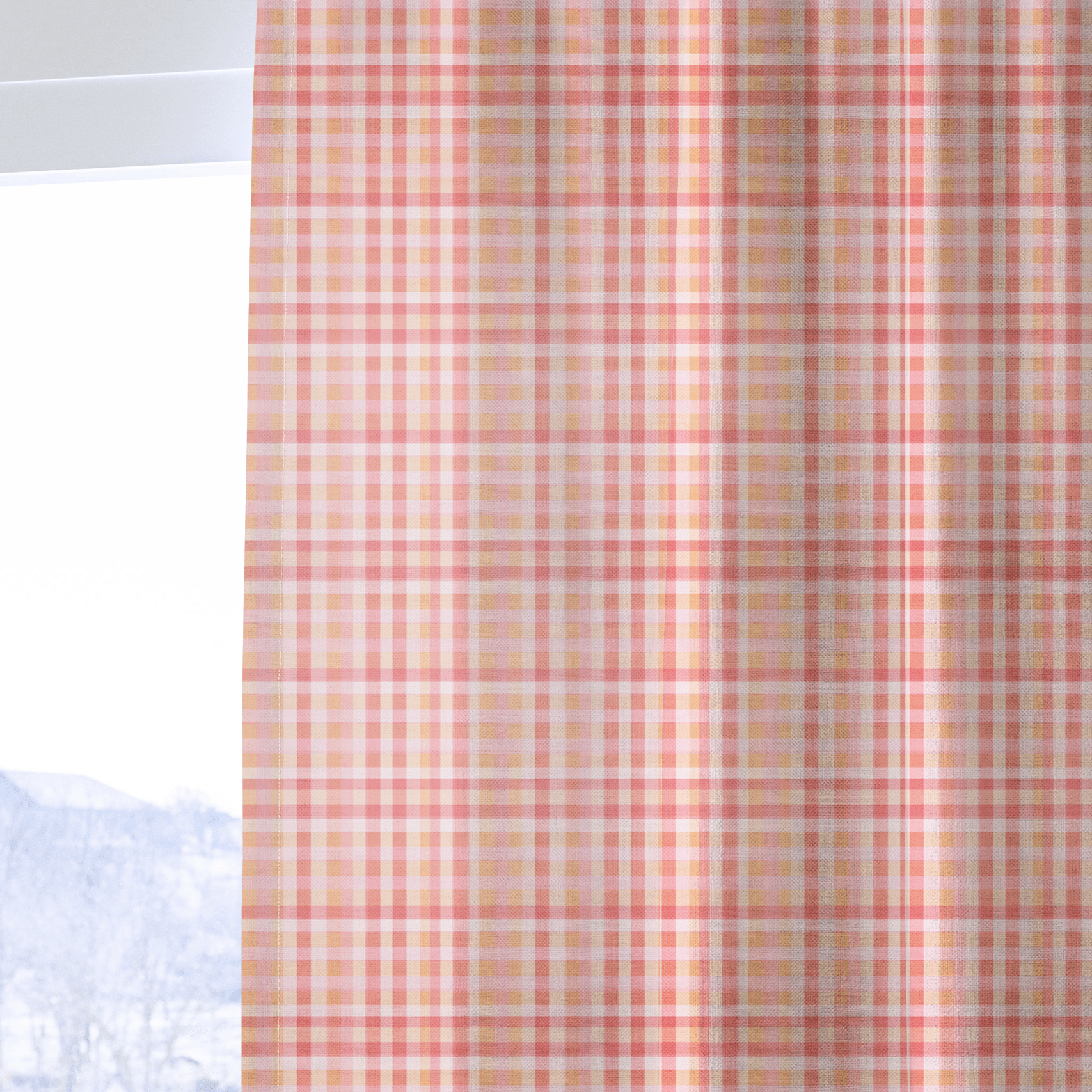 Mermaid Gingham - Curtain Panel - The Drapery