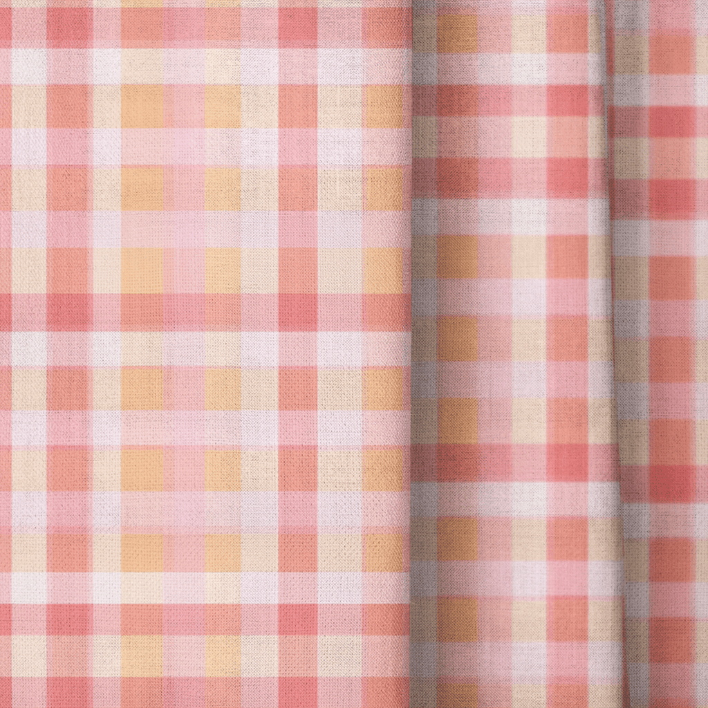Mermaid Gingham - Curtain Panel - The Drapery