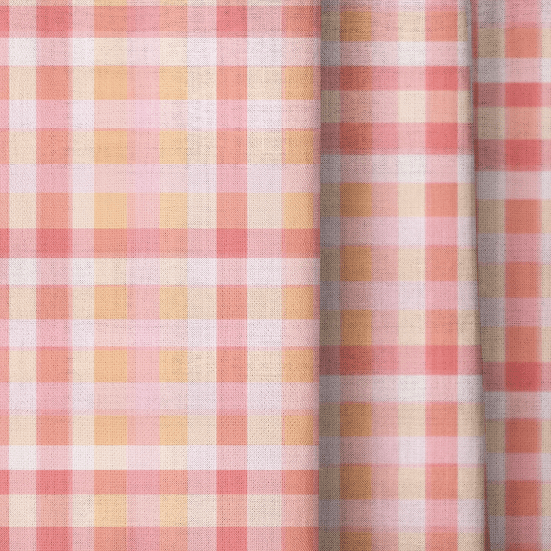 Mermaid Gingham - Curtain Panel - The Drapery
