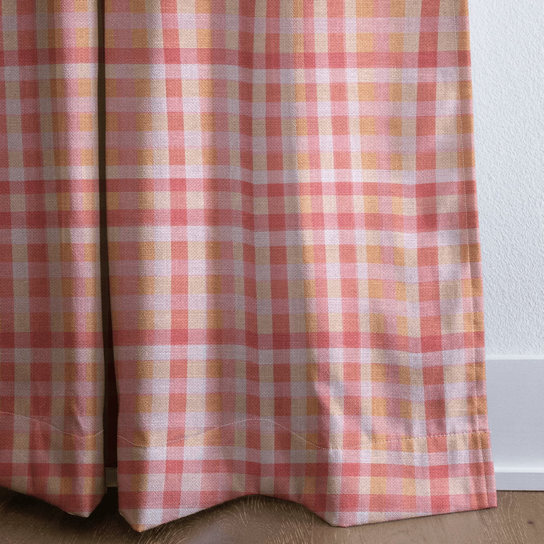 Mermaid Gingham - Curtain Panel - The Drapery