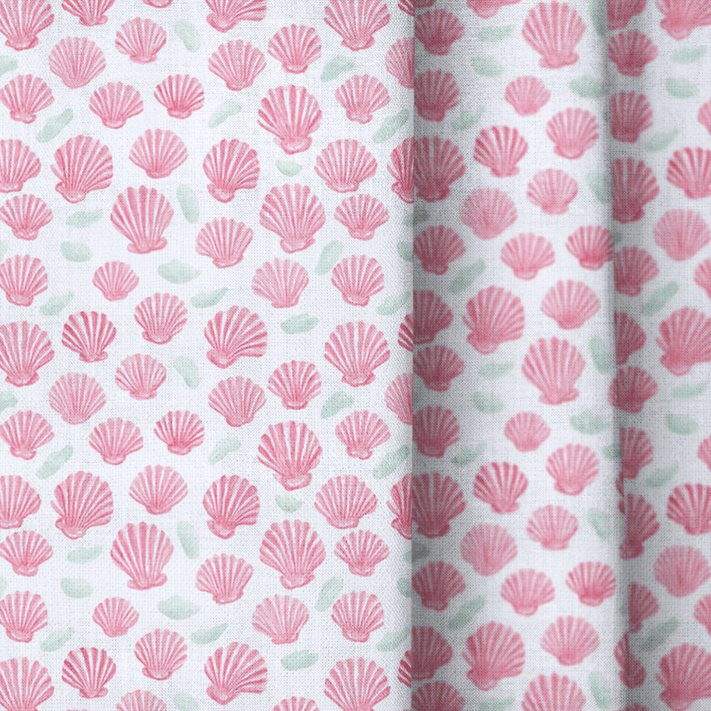 Mermaid Shells - Curtain Panel - The Drapery