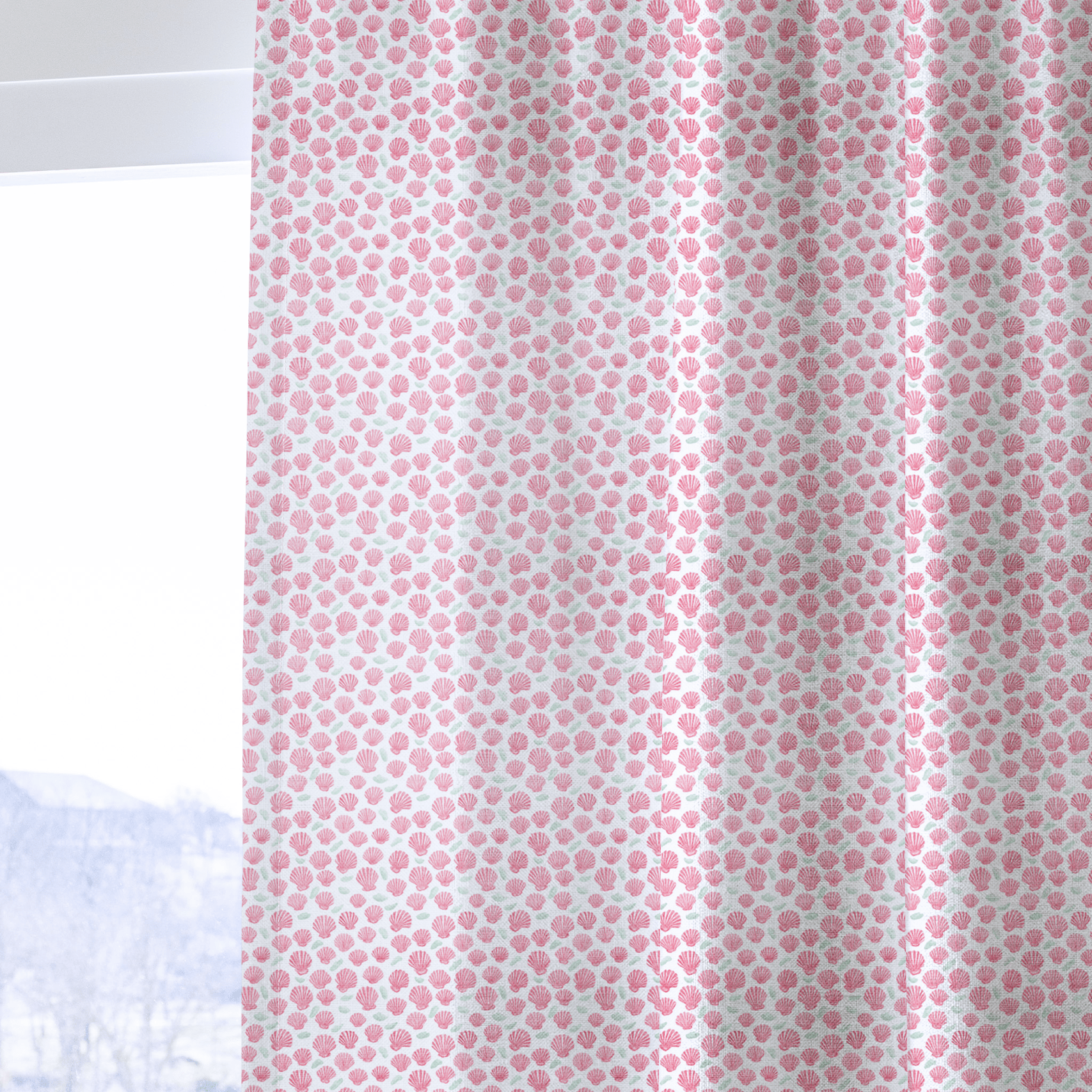 Mermaid Shells - Curtain Panel - The Drapery